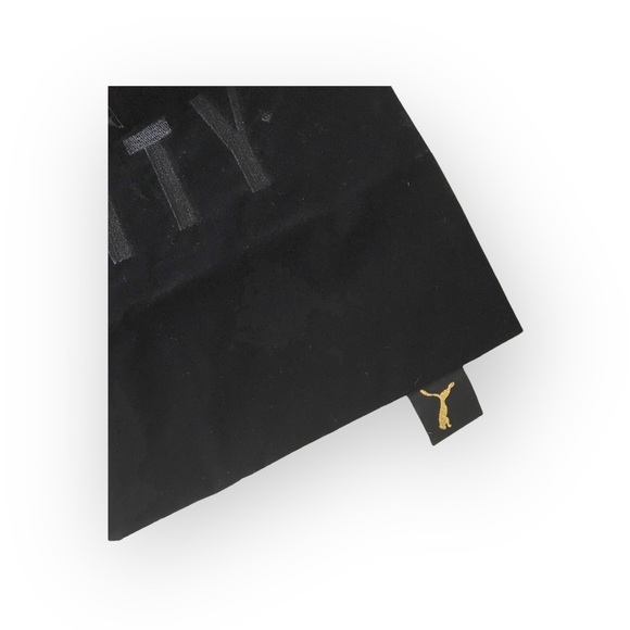 new Fenty Puma ✰ Drawstring Black Velvet Logo Dustbag + Box ✰ Rihanna RiRi - Picture 6 of 16